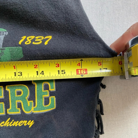 John Deere sleeveless tie cropped tee  Sz M - Picture 7 of 9